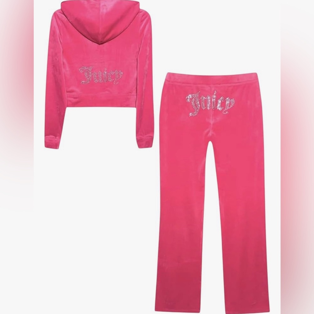 Juicy Couture Tracksuit (Women's Bling Velour) (Color Bubblegum) OPEN TO OFFERS